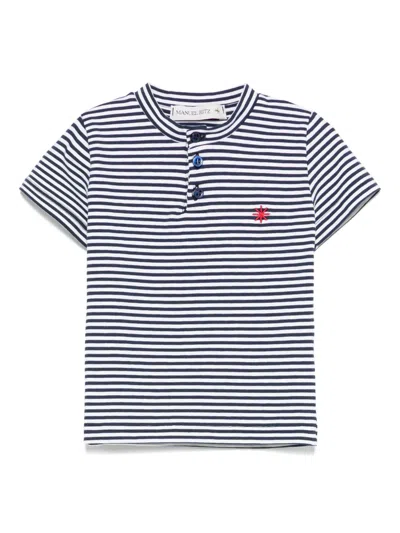 Manuel Ritz Babies' Striped T-shirt In Blue