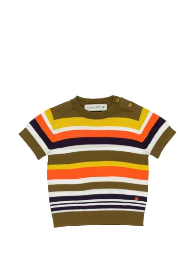 Manuel Ritz Babies' Striped T-shirt In Multi