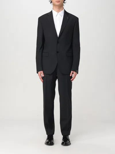 MANUEL RITZ SUIT MANUEL RITZ MEN COLOR BLACK,G56027002