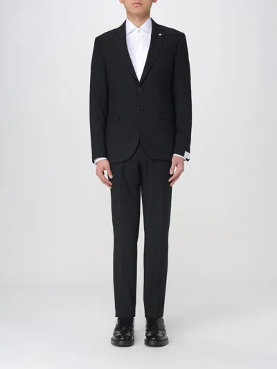 MANUEL RITZ SUIT MANUEL RITZ MEN COLOR BLACK,G67617002