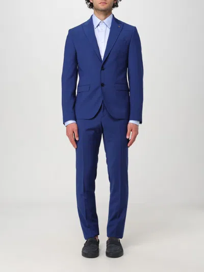 Manuel Ritz Suit  Men Color Gnawed Blue
