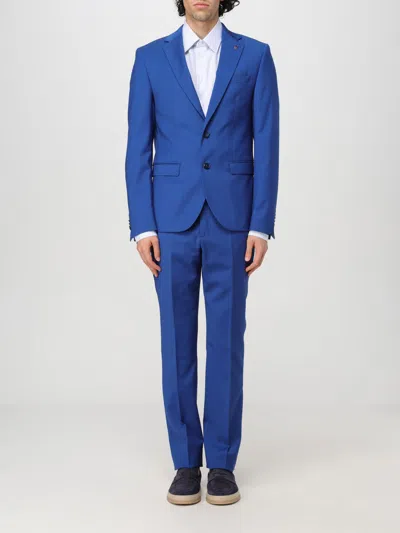 Manuel Ritz Suit  Men Color Gnawed Blue
