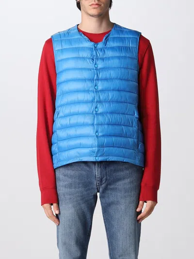 Manuel Ritz Waistcoat  Men In Gnawed Blue