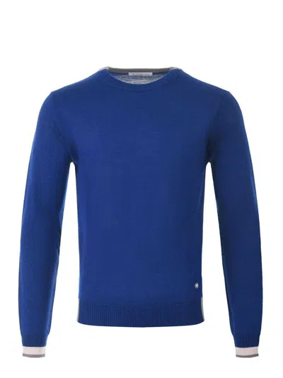 Manuel Ritz Sweaters In Blu Cobalto