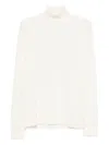 Manuel Ritz Roll-neck Sweater In Neutral