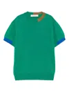 Manuel Ritz Colour-block T-shirt In Green