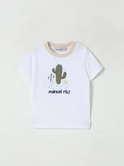 Manuel Ritz Babies' T-shirt In Cotone Con Logo