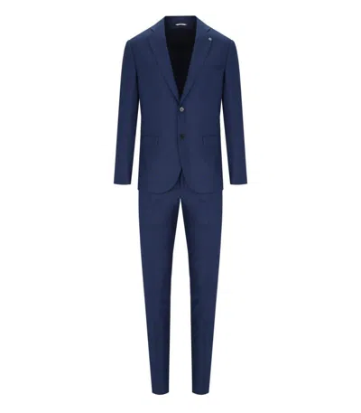 Manuel Ritz Tailored Bright Blue Suit