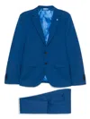 Manuel Ritz Tailored Cotton Jacket With Concealed Fastening And English Vents
