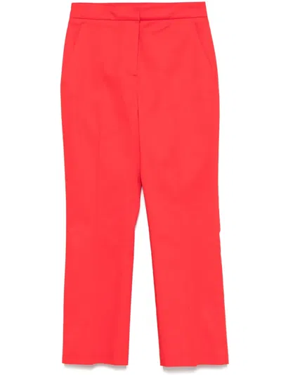 Manuel Ritz Tailored Trousers In Red