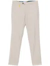 Manuel Ritz Tapered Tailored Trousers In Neutrals