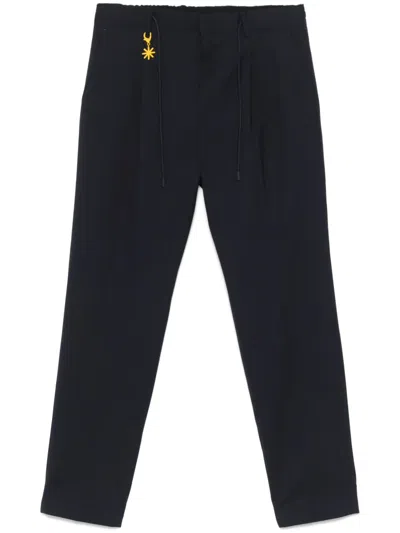 Manuel Ritz Tapered Trousers In Black