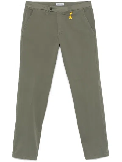 Manuel Ritz Tapered Trousers In Green