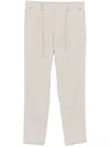 Manuel Ritz Tapered Trousers In Neutrals