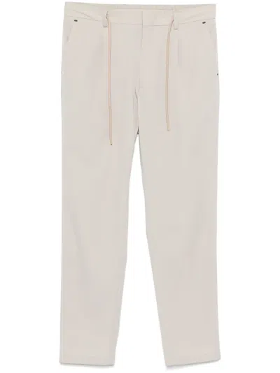 Manuel Ritz Tapered Trousers In Neutrals