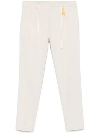 Manuel Ritz Tapered Trousers In Neutrals