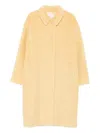 Manuel Ritz Teddy Coat In Yellow