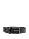 Manuel Ritz Textured Belt In Black