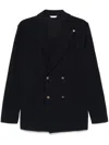 Manuel Ritz Textured Blazer In 蓝色