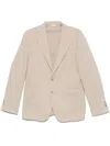 Manuel Ritz Textured Blazer In Neutrals