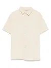 Manuel Ritz Textured Polo Shirt In Neutrals