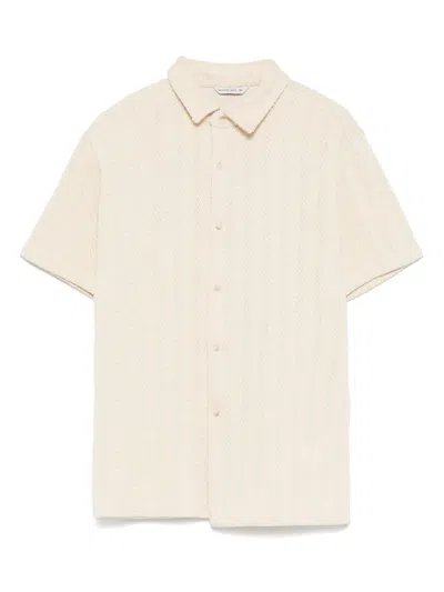 Manuel Ritz Kids' Textured Polo Shirt In Beige