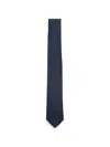 Manuel Ritz Textured Silk Tie In Blue