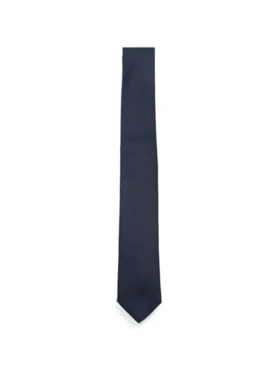 Manuel Ritz Textured Silk Tie In Blue