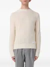 Manuel Ritz Textured Sweater In Neutral