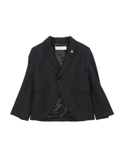 Manuel Ritz Babies'  Toddler Boy Blazer Black Size 4 Viscose, Polyamide, Elastane