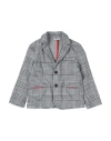 Manuel Ritz Toddler Boy Blazer Grey Size 6 Polyester, Polyamide, Elastane In Blue