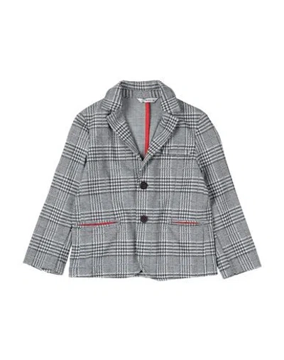 Manuel Ritz Babies'  Toddler Boy Blazer Grey Size 6 Polyester, Polyamide, Elastane In Blue