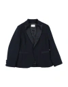 Manuel Ritz Toddler Boy Blazer Midnight Blue Size 4 Polyester, Viscose, Elastane In Blue
