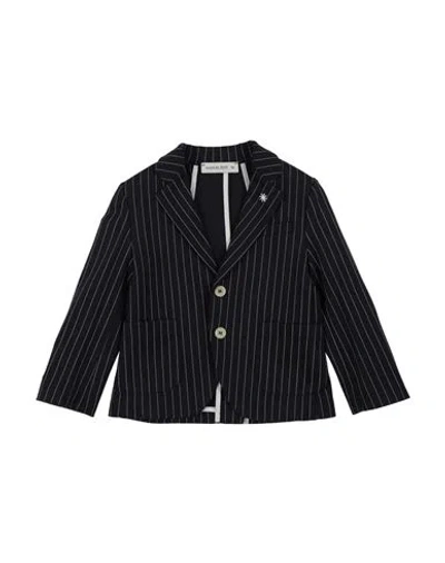 Manuel Ritz Babies'  Toddler Boy Blazer Midnight Blue Size 4 Viscose, Polyamide, Elastane