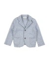Manuel Ritz Toddler Boy Blazer Sky Blue Size 4 Viscose, Polyester, Polyamide