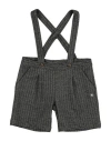 Manuel Ritz Toddler Boy Overalls Black Size 6 Polyester, Viscose, Elastane
