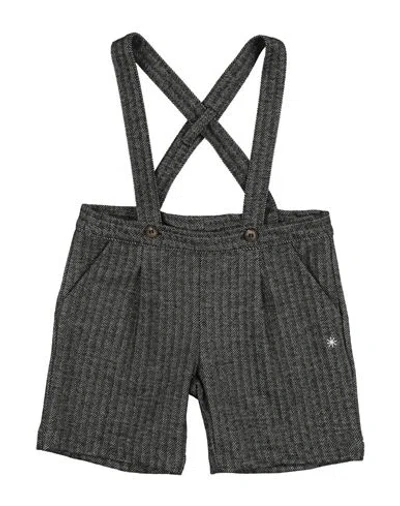 Manuel Ritz Babies'  Toddler Boy Overalls Black Size 6 Polyester, Viscose, Elastane