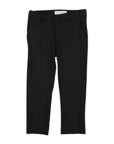 Manuel Ritz Toddler Boy Pants Black Size 4 Viscose, Polyamide, Elastane In Black