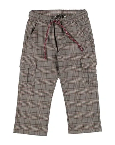 Manuel Ritz Babies'  Toddler Boy Pants Brown Size 6 Polyester, Viscose, Elastane