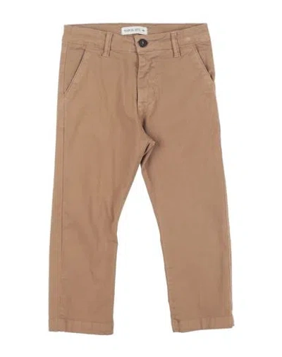 Manuel Ritz Babies'  Toddler Boy Pants Camel Size 4 Cotton, Elastane In Brown