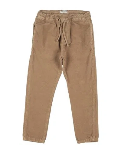 Manuel Ritz Babies'  Toddler Boy Pants Camel Size 4 Cotton, Elastane In Beige