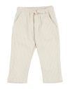 Manuel Ritz Toddler Boy Pants Cream Size 5 Polyester, Elastane In Neutral