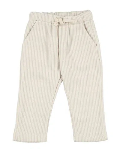 Manuel Ritz Babies'  Toddler Boy Pants Cream Size 5 Polyester, Elastane In Neutral
