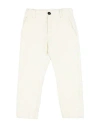 Manuel Ritz Toddler Boy Pants Ivory Size 4 Cotton, Elastane