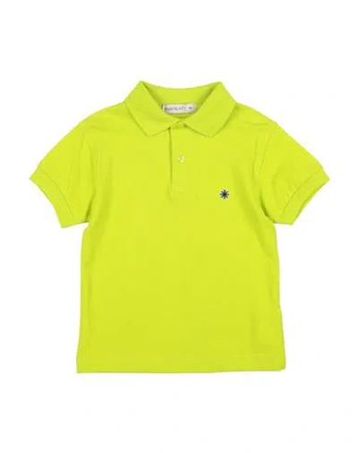 Manuel Ritz Babies'  Toddler Boy Polo Shirt Lime Green Size 4 Cotton