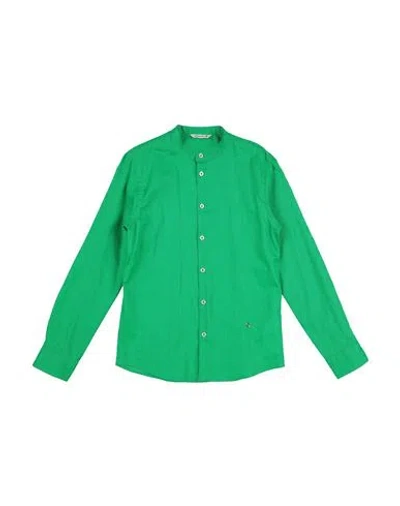 Manuel Ritz Babies'  Toddler Boy Shirt Green Size 6 Linen, Cotton