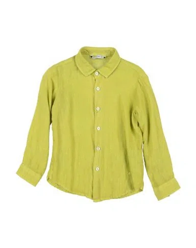 Manuel Ritz Babies'  Toddler Boy Shirt Lime Green Size 6 Linen