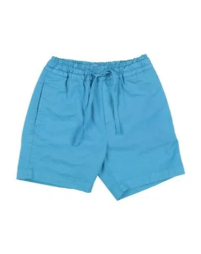 Manuel Ritz Babies'  Toddler Boy Shorts & Bermuda Shorts Azure Size 4 Cotton, Elastane In Blue