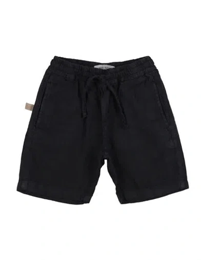 Manuel Ritz Babies'  Toddler Boy Shorts & Bermuda Shorts Midnight Blue Size 6 Linen In Black