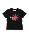 Manuel Ritz Toddler Boy T-shirt Black Size 4 Cotton In Blue